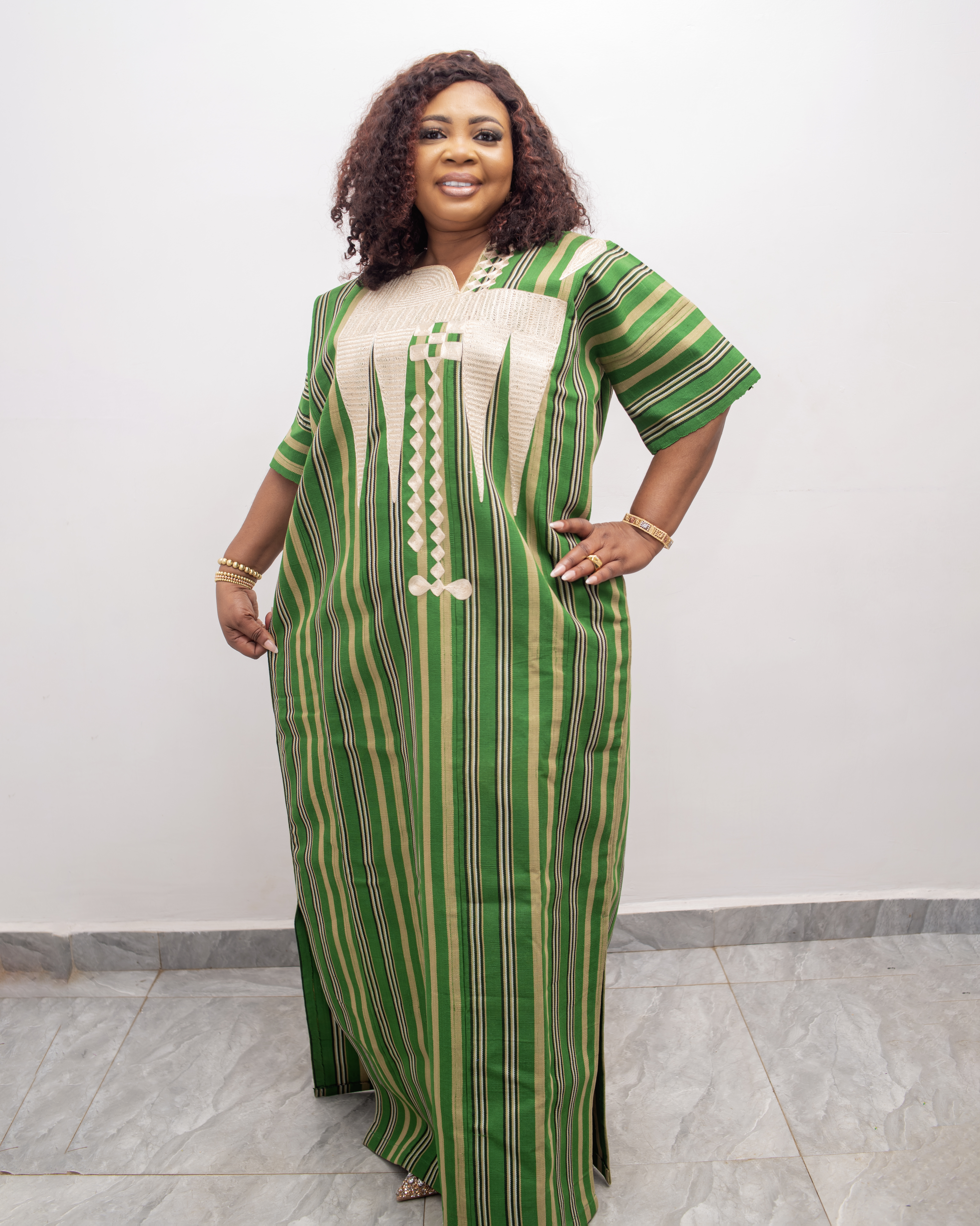 Zuch Embroidered Aso Oke kaftan