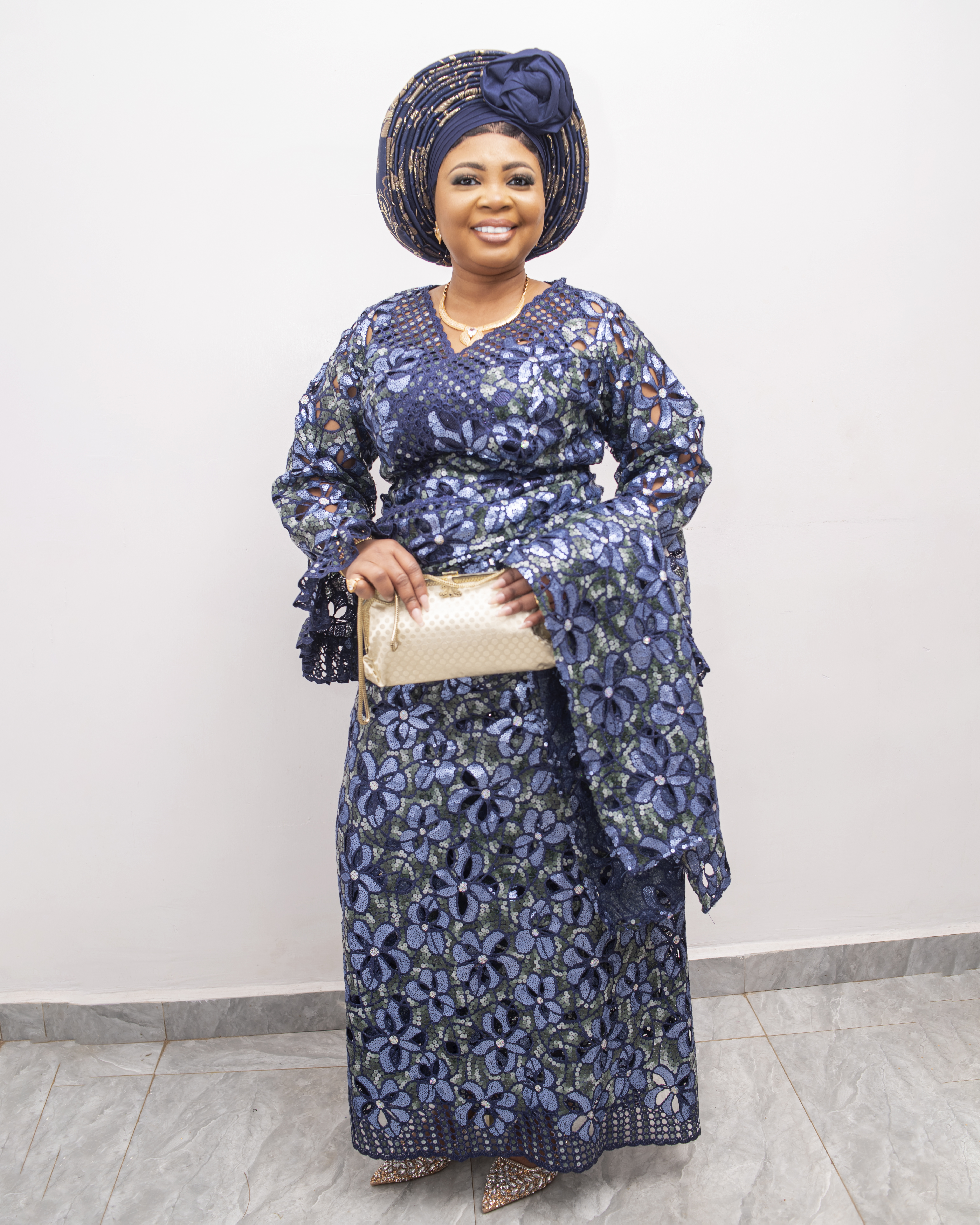 Mayor Lace Iro and Blouse with Autogele