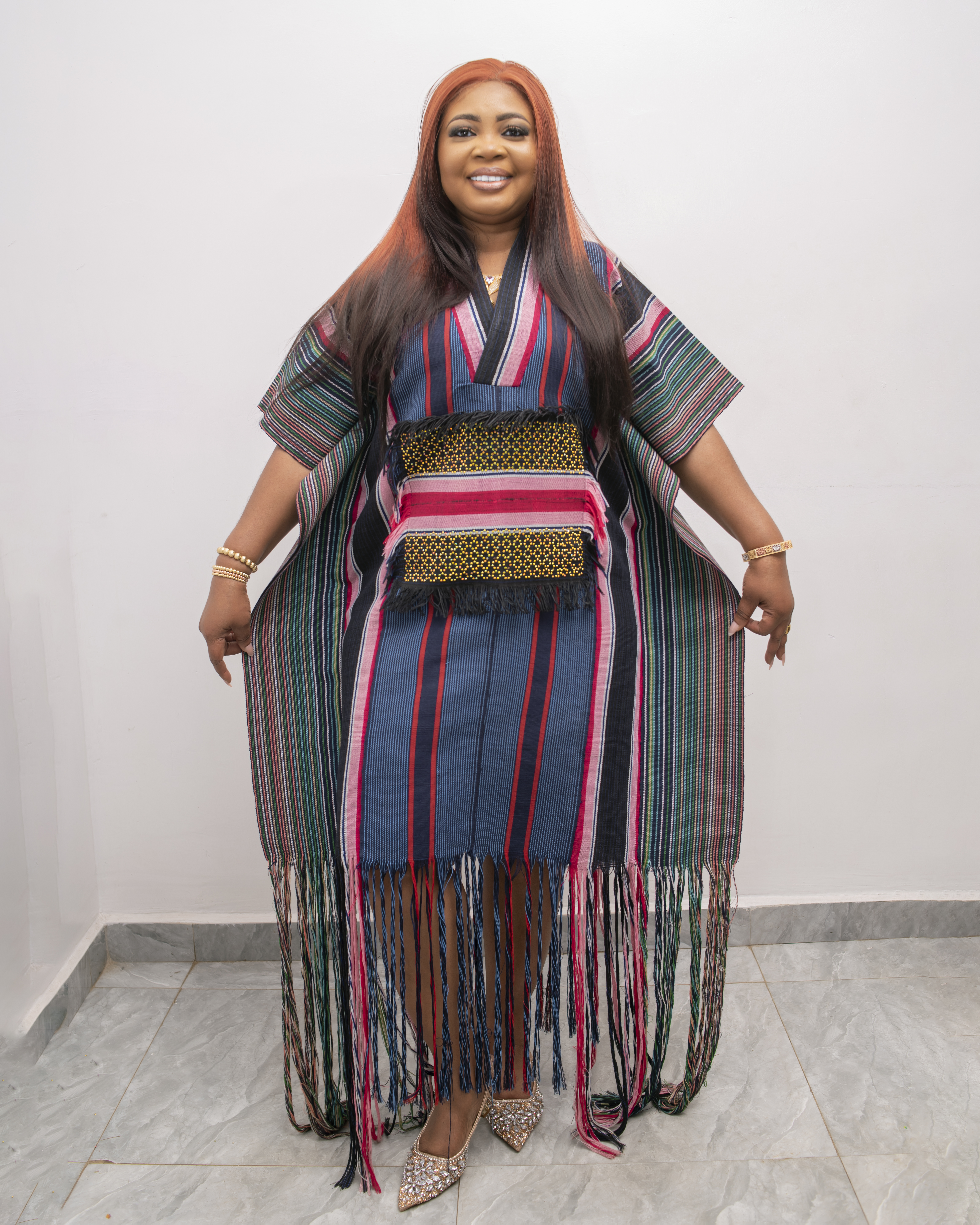 Zuch Shreded Aso oke dress