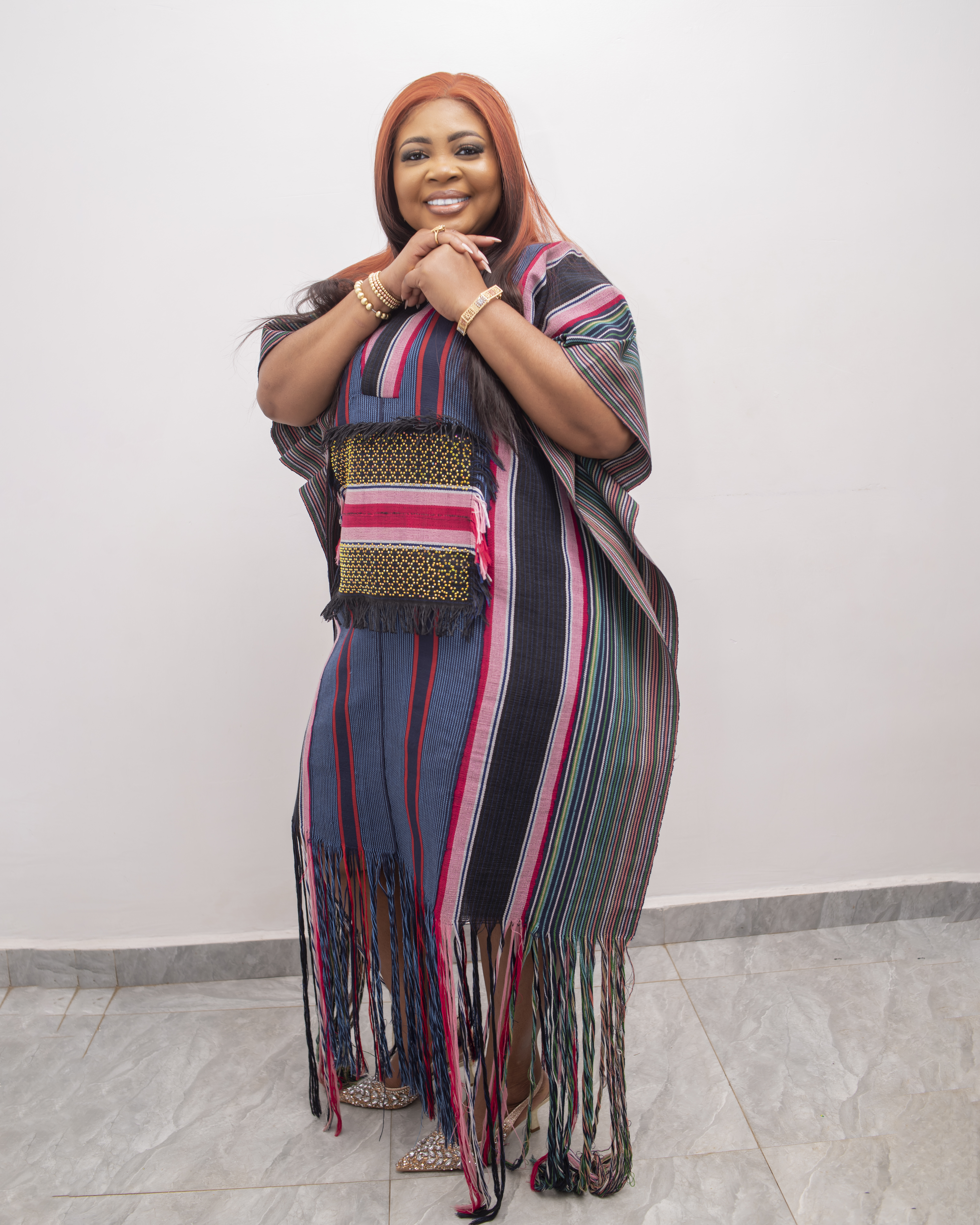 Zuch Shreded Aso oke dress