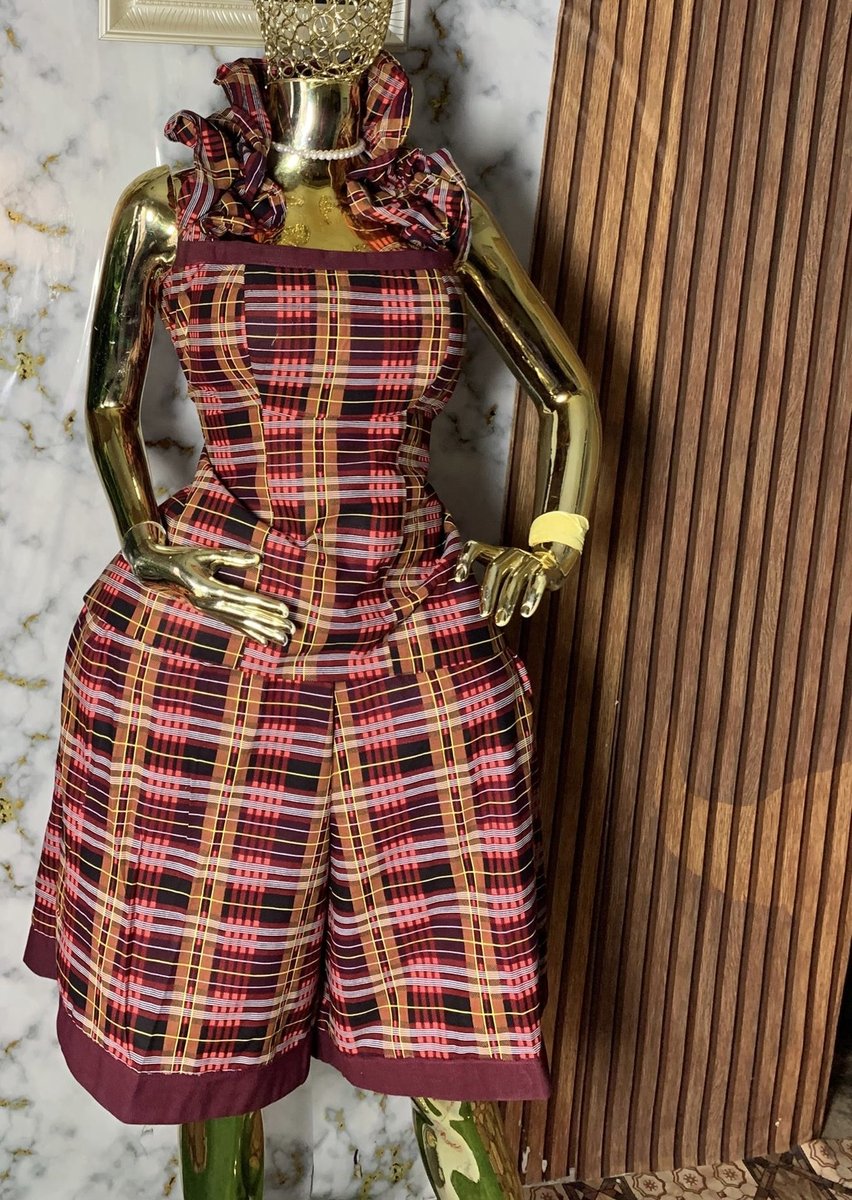 Wura Ankara Halterneck Short Set