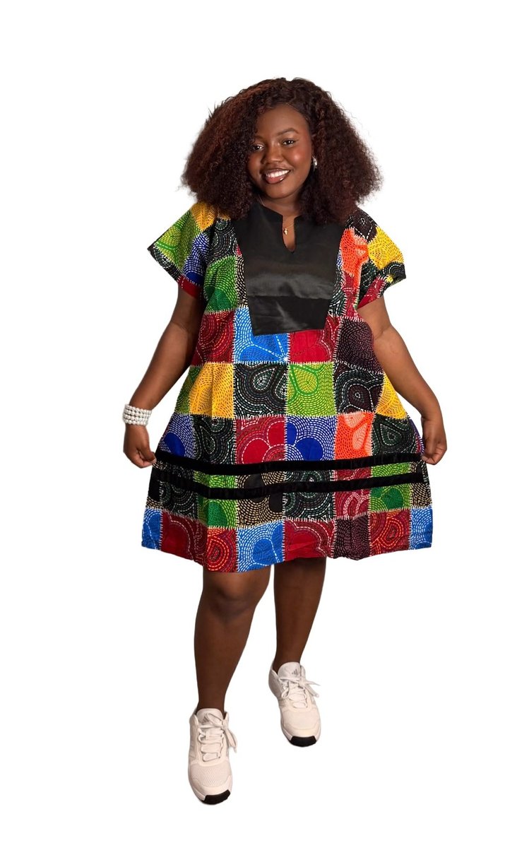 Adetoun Ankara short Dress