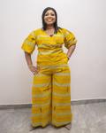Zuch Ankara Wrapped Top and Pant | Elegant African Fashion Set